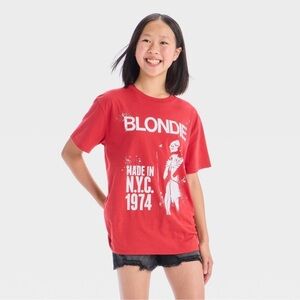 Blondie large 10/12 Red Graphic Kids T-Shirt